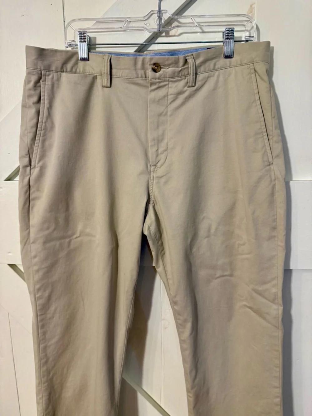 Polo Ralph Lauren Men’s Stretch Classic Fit Chino Pants Khacki Tan 34x30 Flat